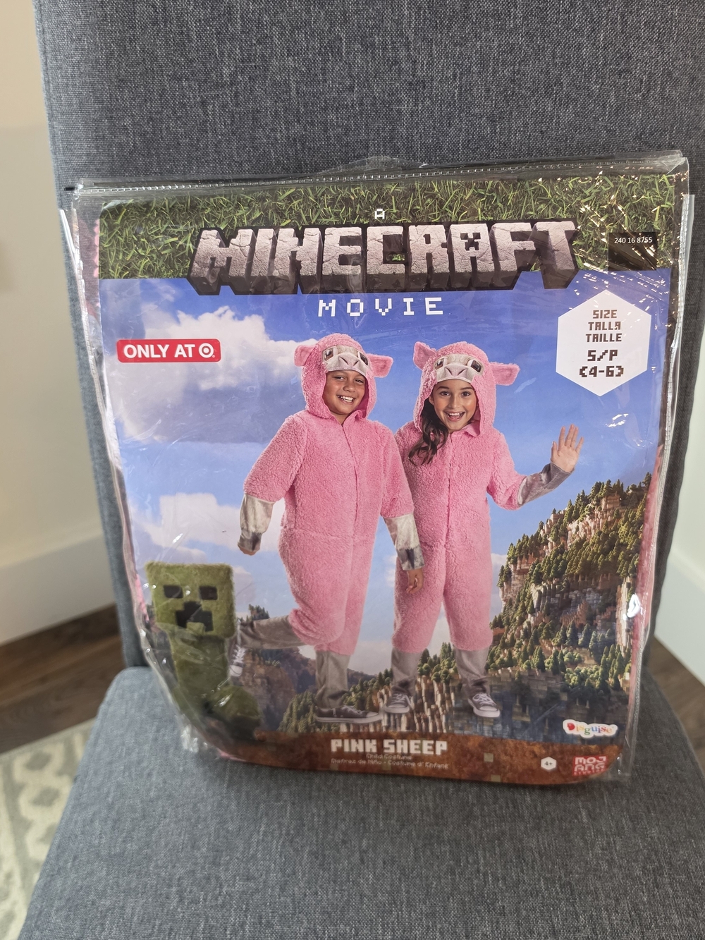 Minecraft Pink Sheep Kids Costume